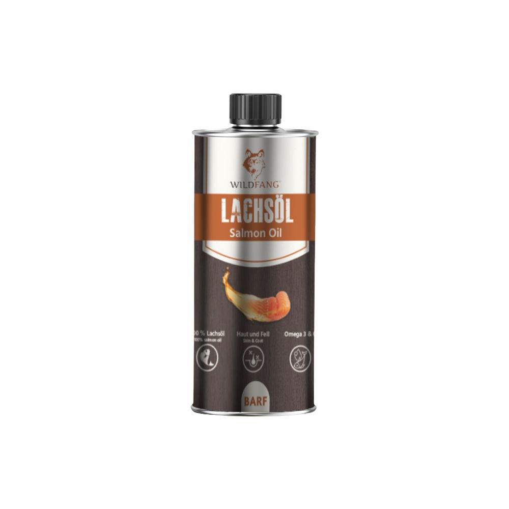 Lachsöl – 100 % natürliches BARF-Öl für Hunde-Hundebedarf-Wildfang Petcare GmbH-