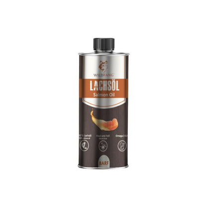 Lachsöl – 100 % natürliches BARF-Öl für Hunde-Hundebedarf-Wildfang Petcare GmbH-