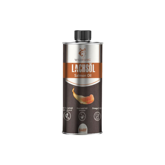 Lachsöl – 100 % natürliches BARF-Öl für Hunde-Hundebedarf-Wildfang Petcare GmbH-
