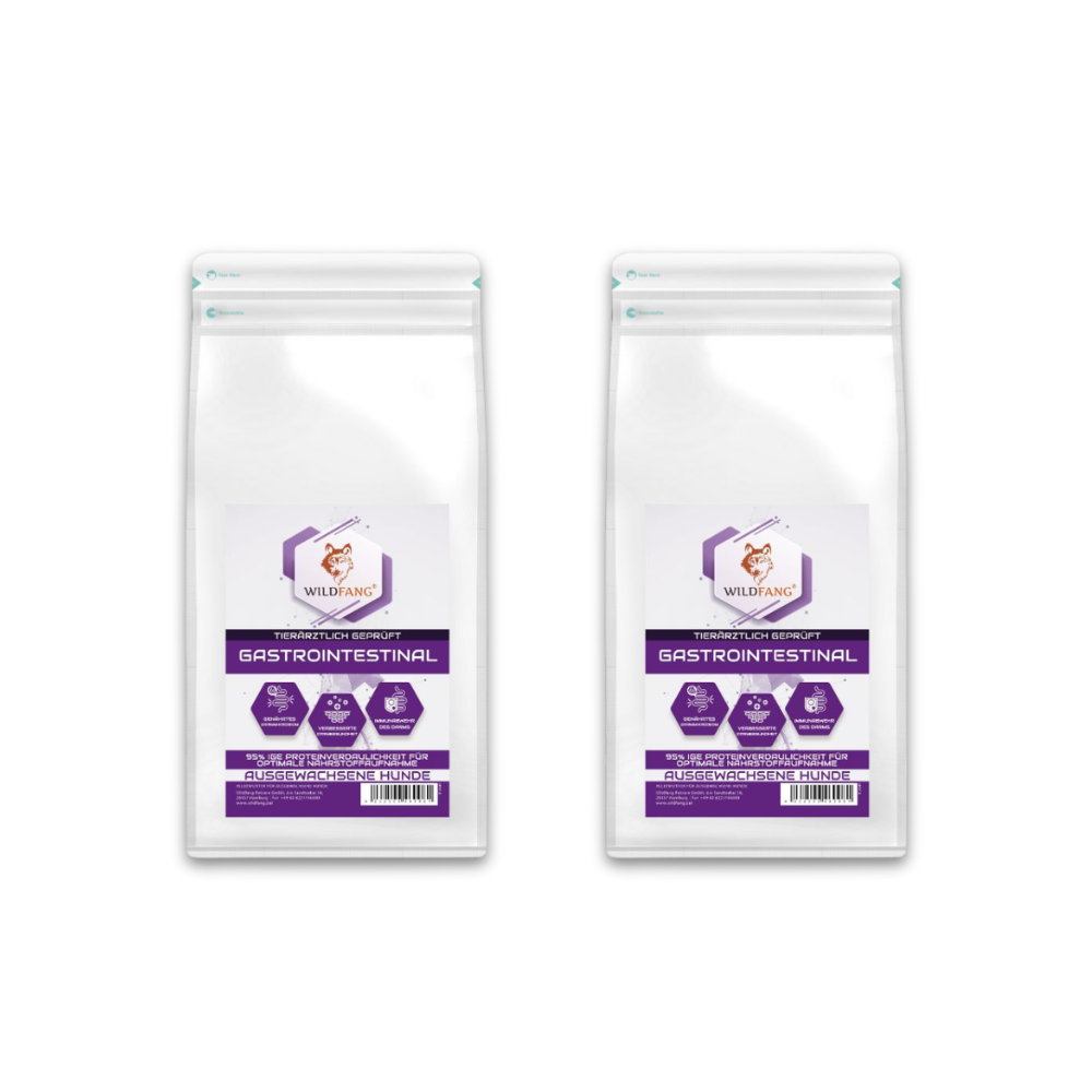 VetLine Trockenfutter mit Peptiden für Hunde - Gastrointestinal - 2 x 1,5 kg-Hundefutter-Wildfang Petcare GmbH-