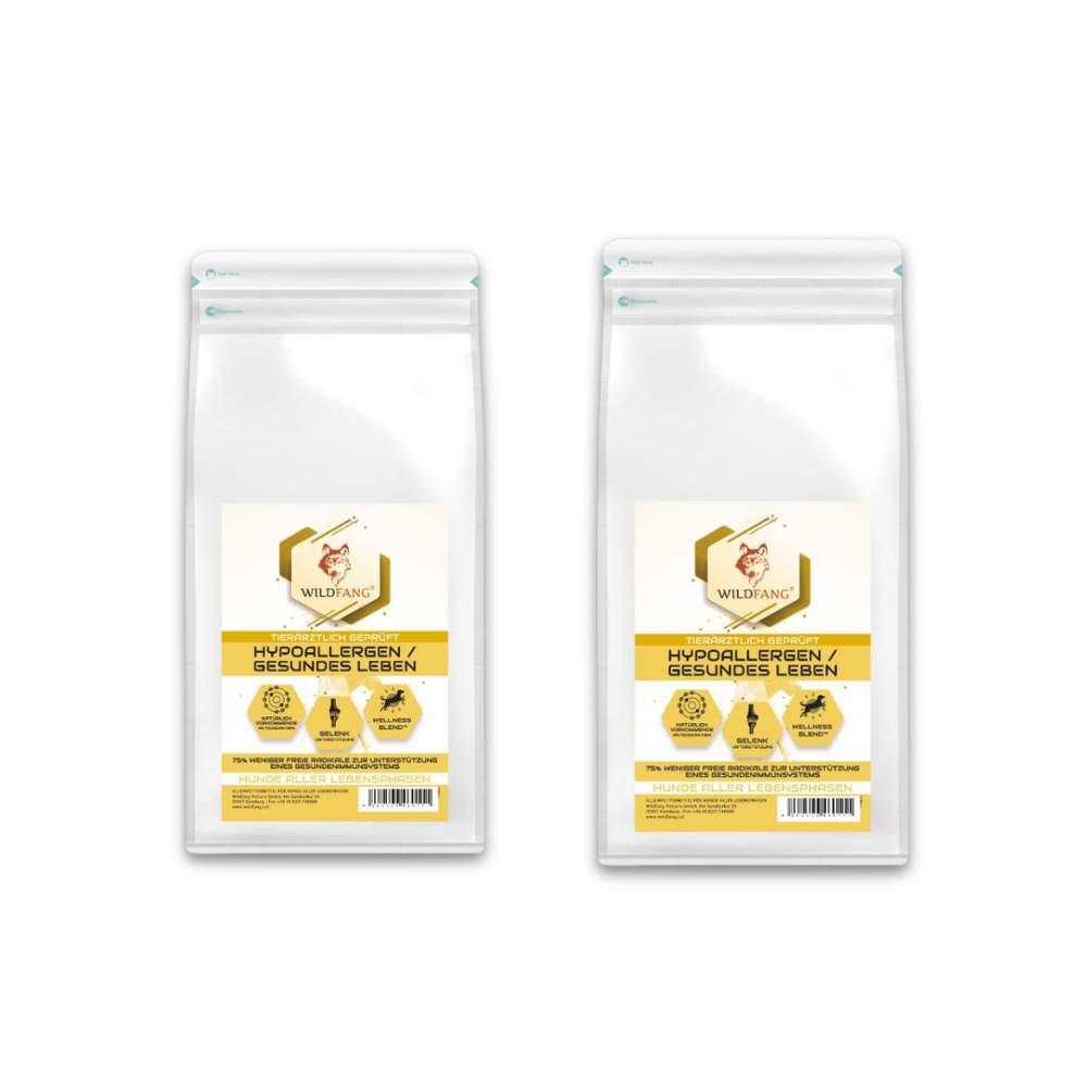 VetLine Trockenfutter mit Peptiden für Hunde - Hypoallergen - 2 x 1,5 kg-Hundefutter-Wildfang Petcare GmbH-