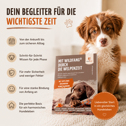 Welpenguide – Kostenloser Ratgeber für die ersten Monate-Verpackungsmaterial-Wildfang-