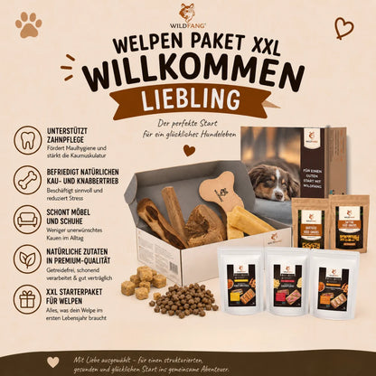 Wildfang® Welpen Paket XXL "Willkommen Liebling" für Welpen-Wildfang.pet-